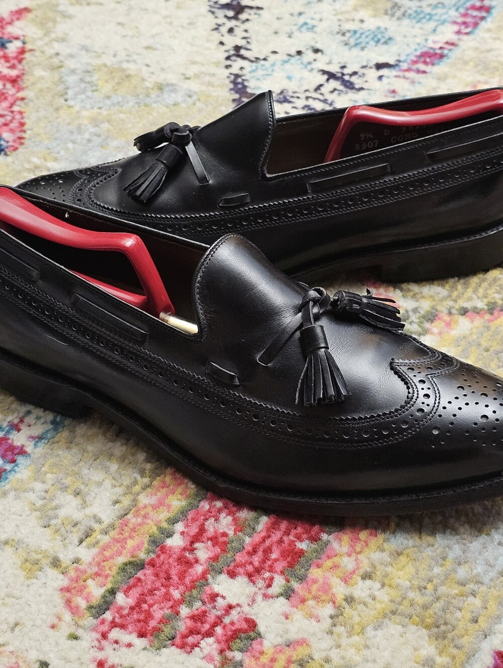 Allen Edmonds Manchester Shoes Mens Size 9 1/2 D Tassel Loafers Dress Shoes - Picture 2 of 14